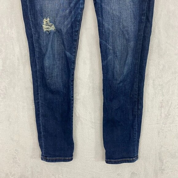 Judy Blue Slim Fit Distressed Jeans 5/27 JB82104DK Dark Wash Stretch Skinny - Picture 10 of 16